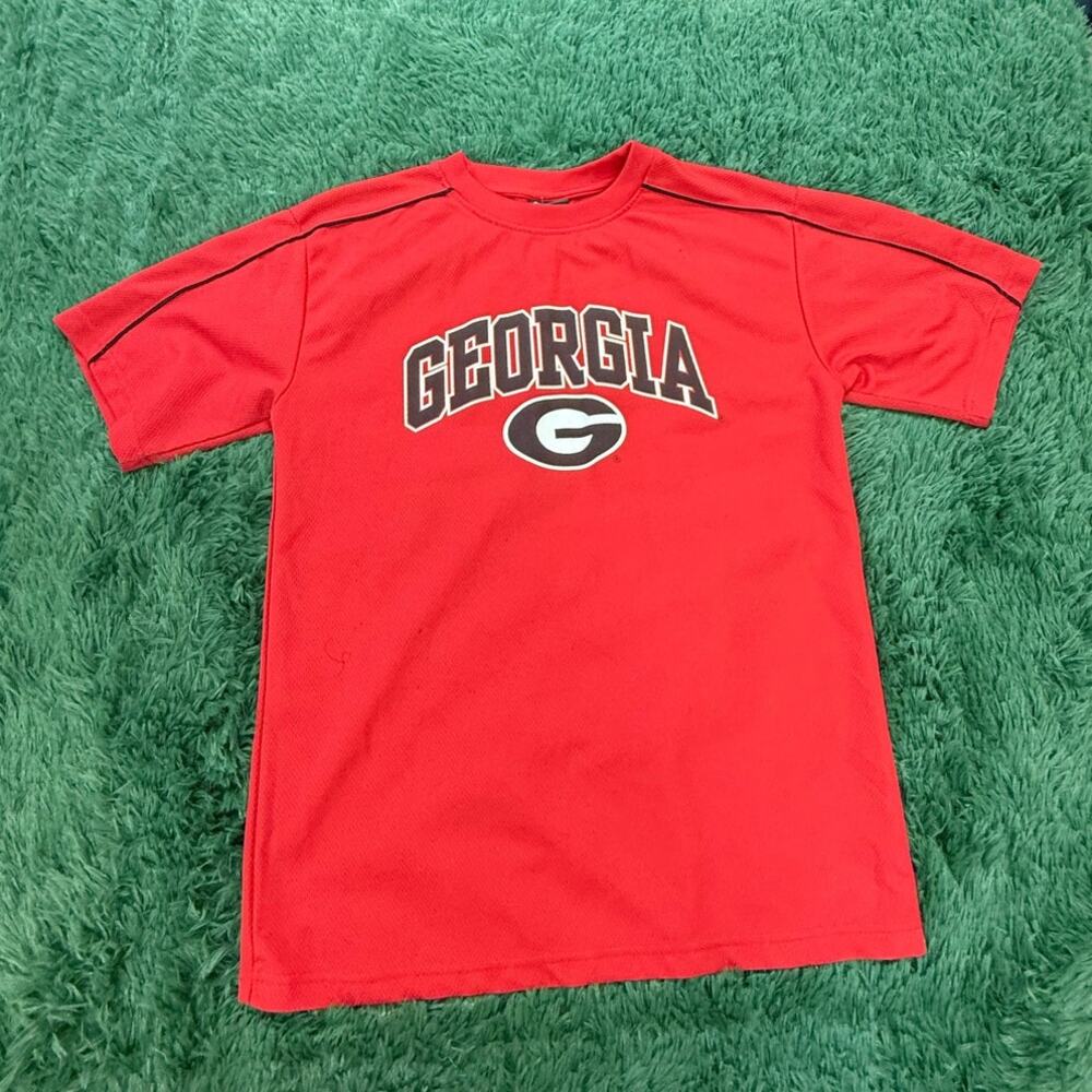 90s University of Georgia Red | Black Large T-Shirt Unisex NCAA
